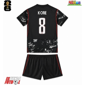 Canadá Ismael Kone #8 Segunda Equipación Niños Mundial 2026 Manga Corta (+ Pantalones cortos)